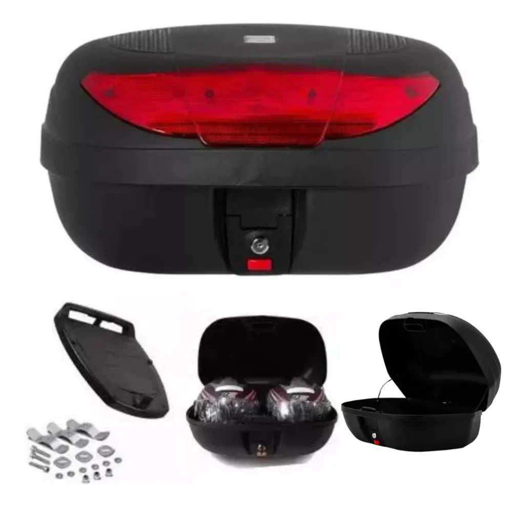 Baú Bauleto Moto Protork 45 Litros Universal Smartbox 2 Base