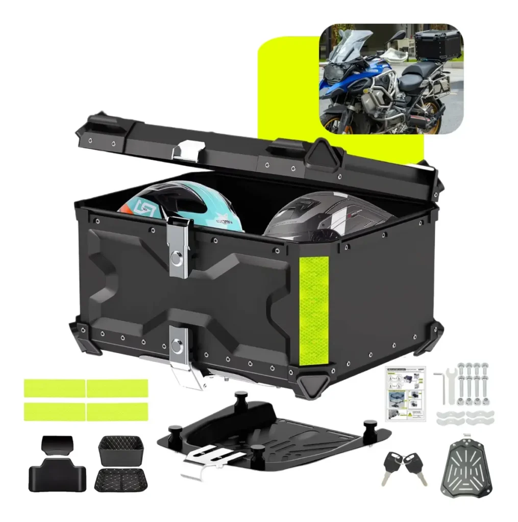 Bau Para Moto 65l Aluminio Base Universal Top Case Maletero 1015x1024