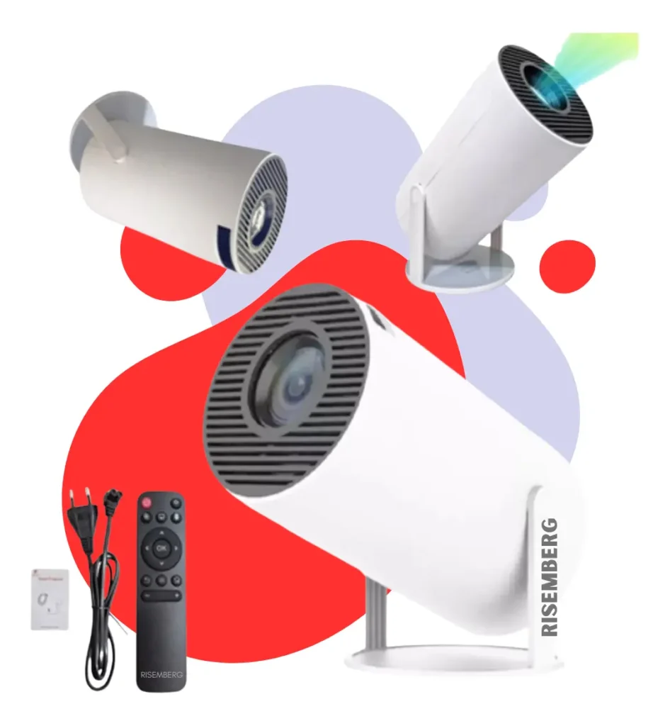 Projetor RISEMBERG 4K Wifi6 Android 11.0 Smart Bluetooth HD Portatil Cinema Casa 946x1024