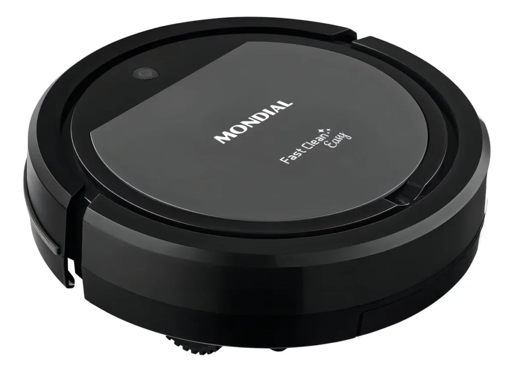 Robô Aspirador De Pó Mondial Fast Clean Easy Rb-08 30w Preto E Cinza